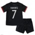 Camisola Alemanha Kai Havertz 7 Criança Equipamento Segundo Euro 2020 Manga Curta